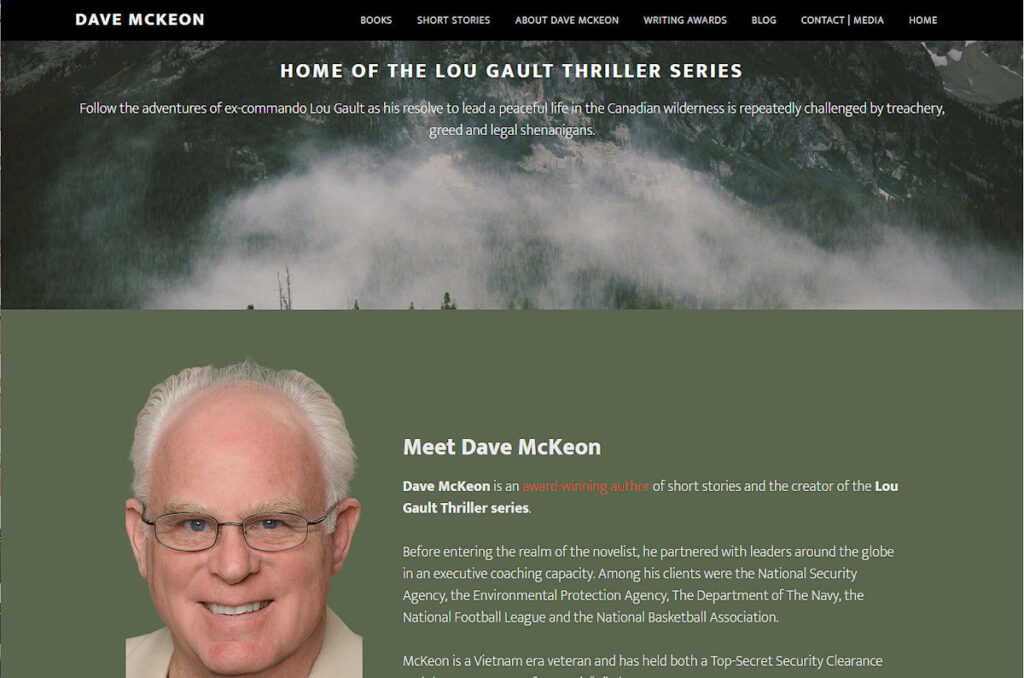 a village writer website for Dave McKeon